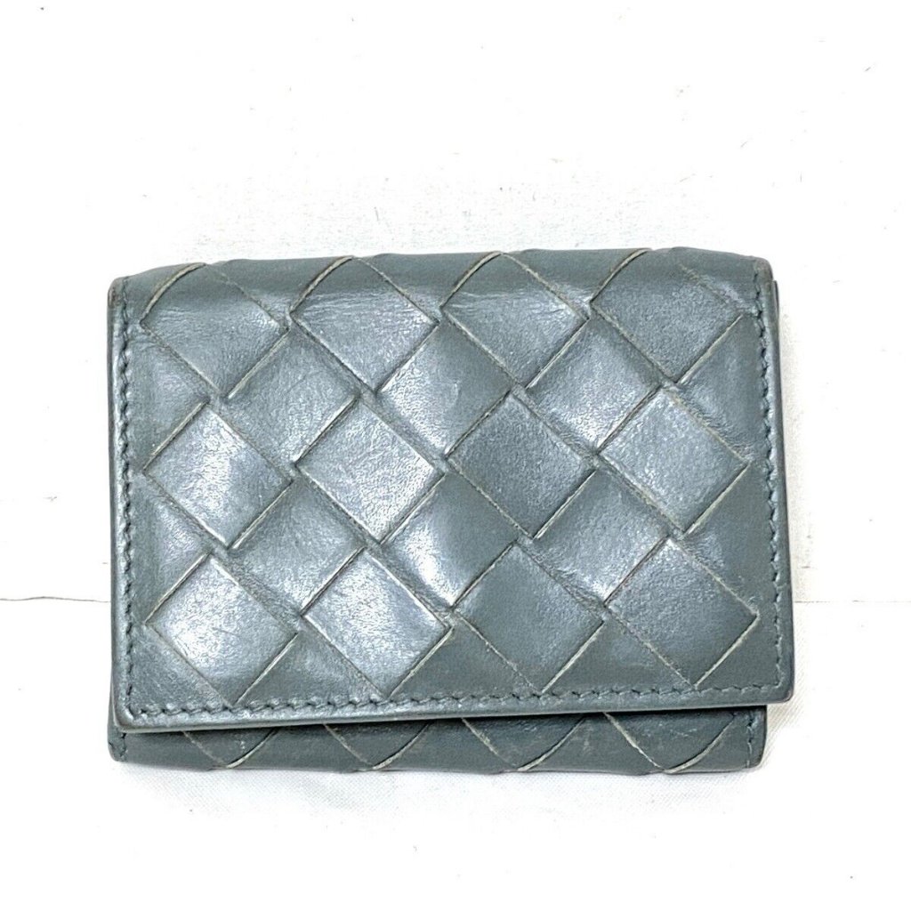 Auth Bottega Veneta Maxi Intrecciato - Light Green Leather Authentic